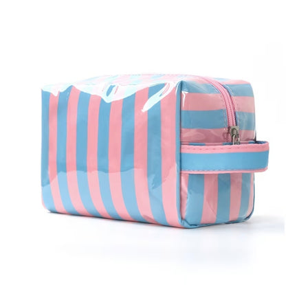Lunara Glow Mini Striped Cosmetic Bag